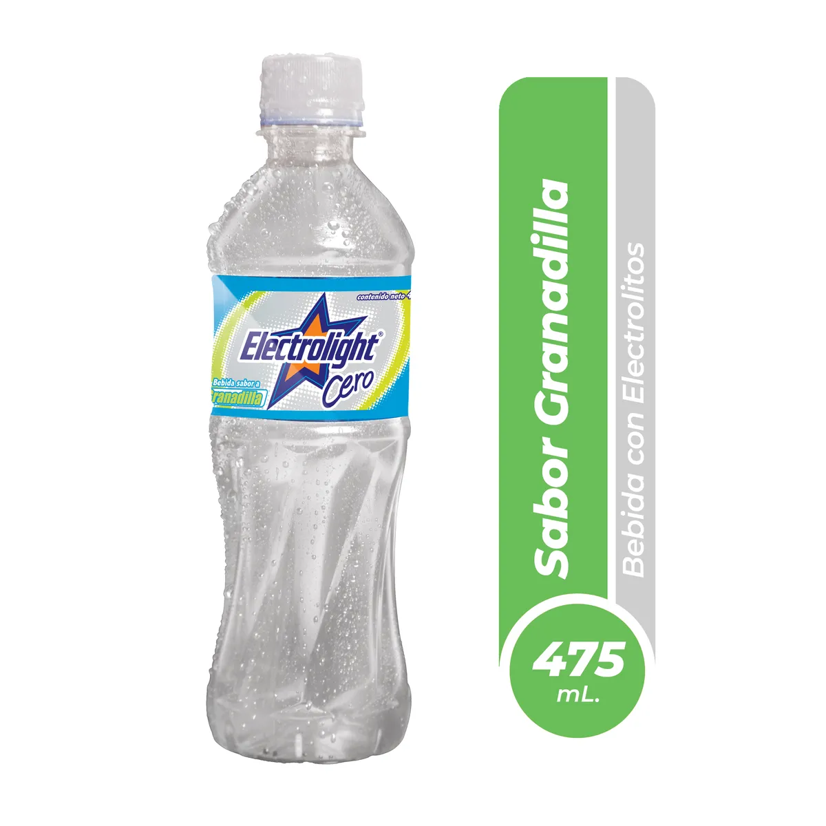 ELECTROLIGHT - Bebida Rehidratante Electrolight Cero Granadilla Botella 475 mL