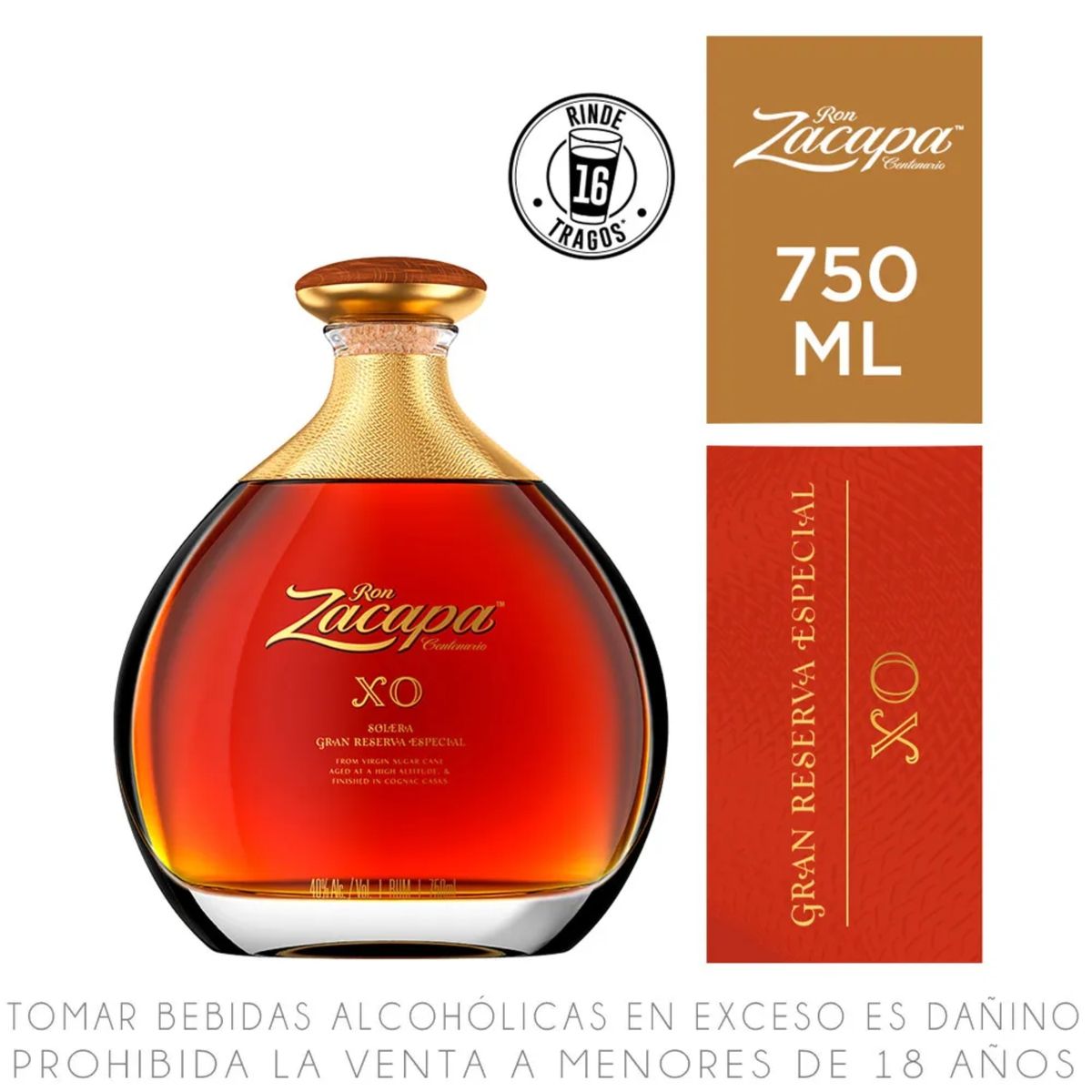 ZACAPA - Ron Zacapa XO Botella 750 mL