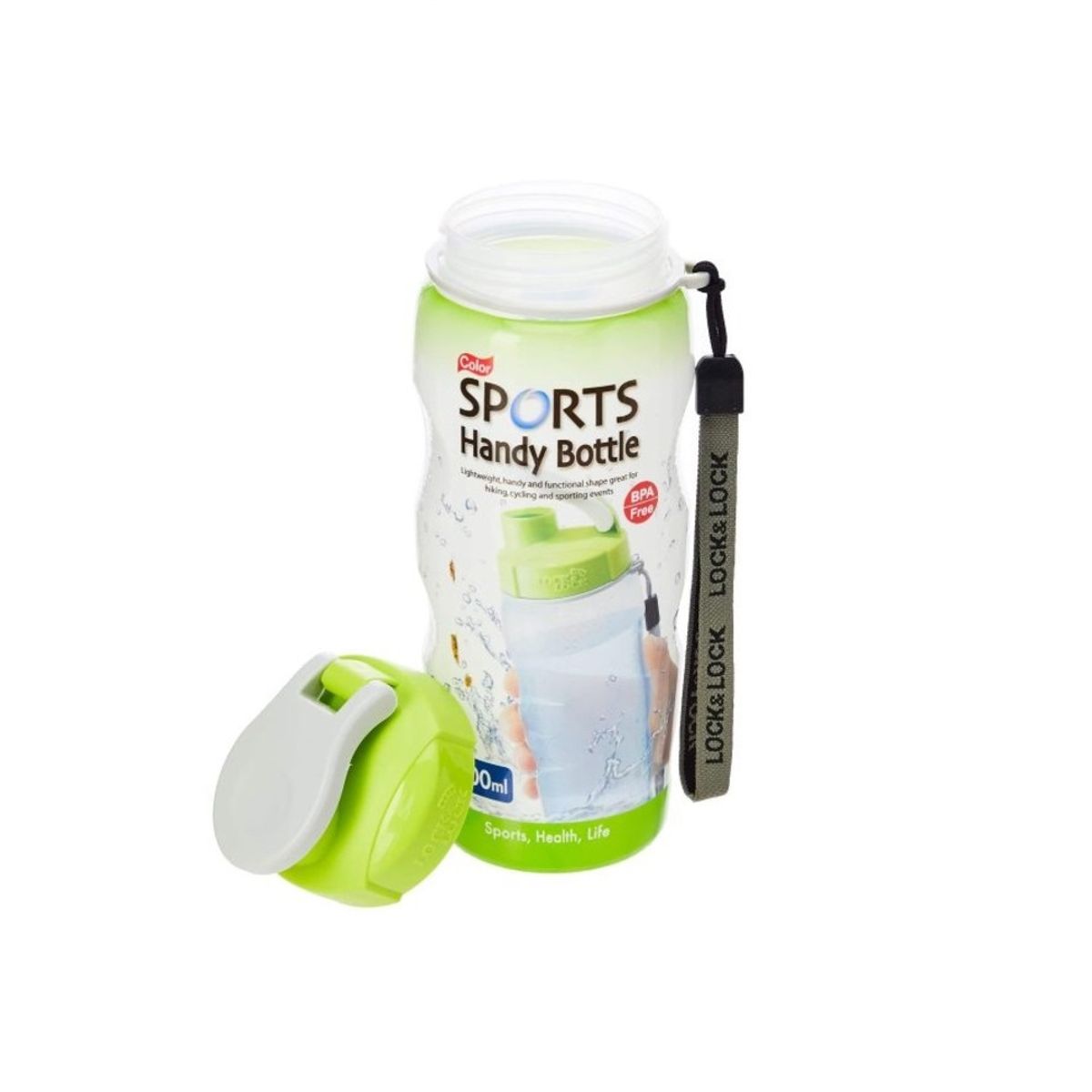 LOCKN LOCK - Botella Deportiva Pp Color Sport Verde 350 ml