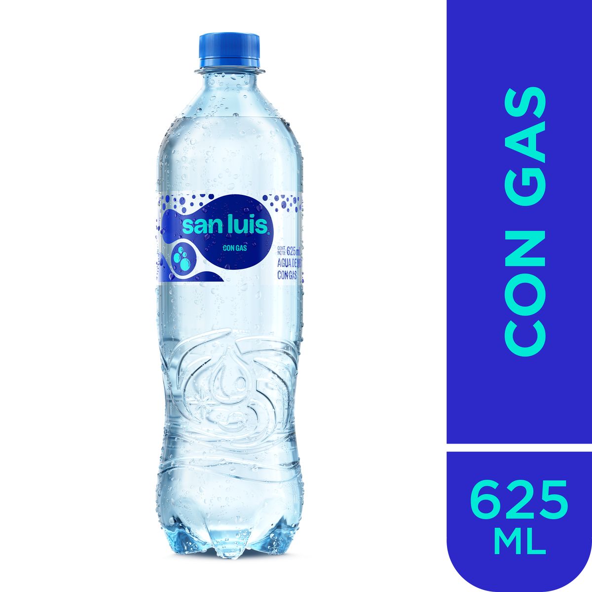 SAN LUIS - Agua San Luis Con Gas Botella 625 mL