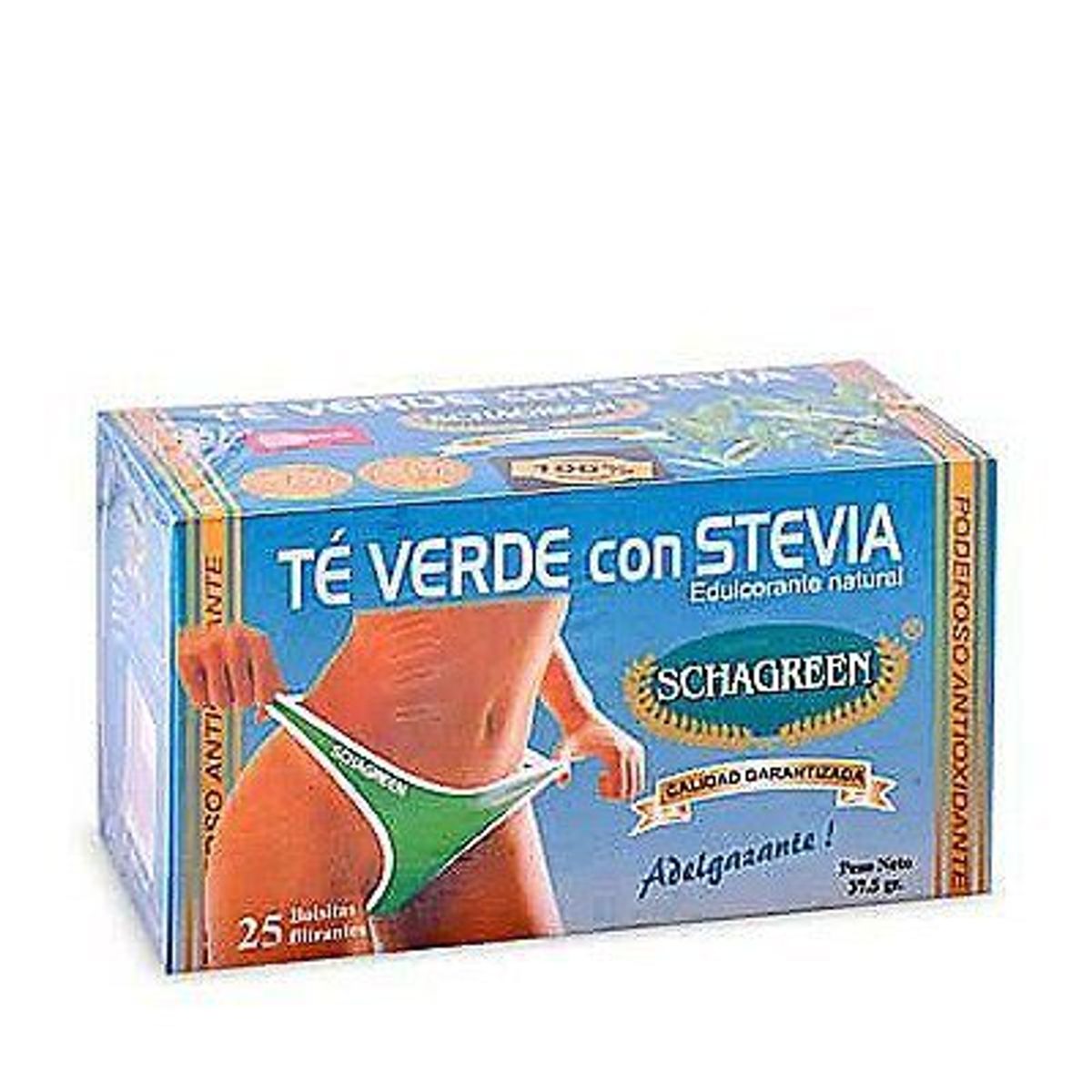 SCHAGREEN - Té Verde con Stevia Schagreen Caja 25 Sobres