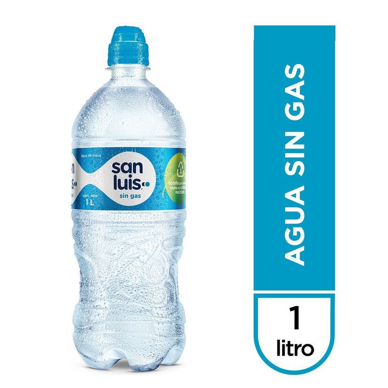 SAN LUIS - Agua Mineral sin gas San Luis 1 L
