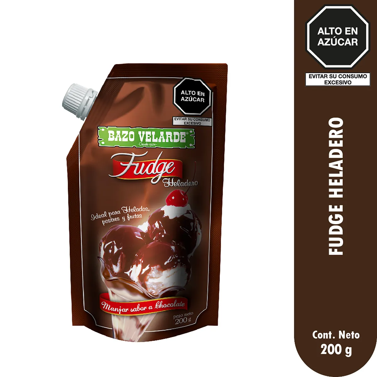 BAZO VELARDE - Fudge Heladero Bazo Velarde Doypack 200 g
