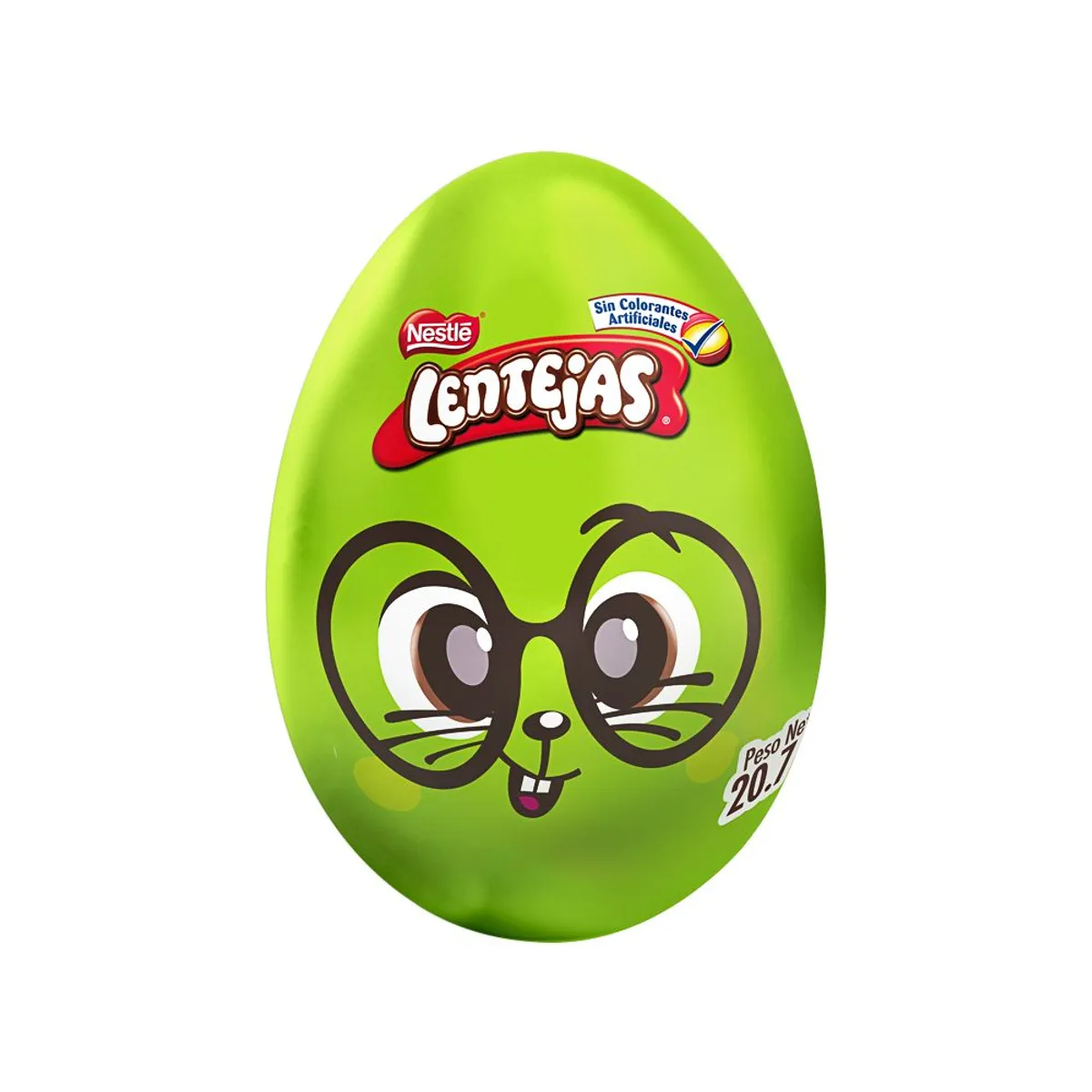 LENTEJAS - Huevo de Chocolate Lentejas con Grageas de Pasta Empaque 20.7 g
