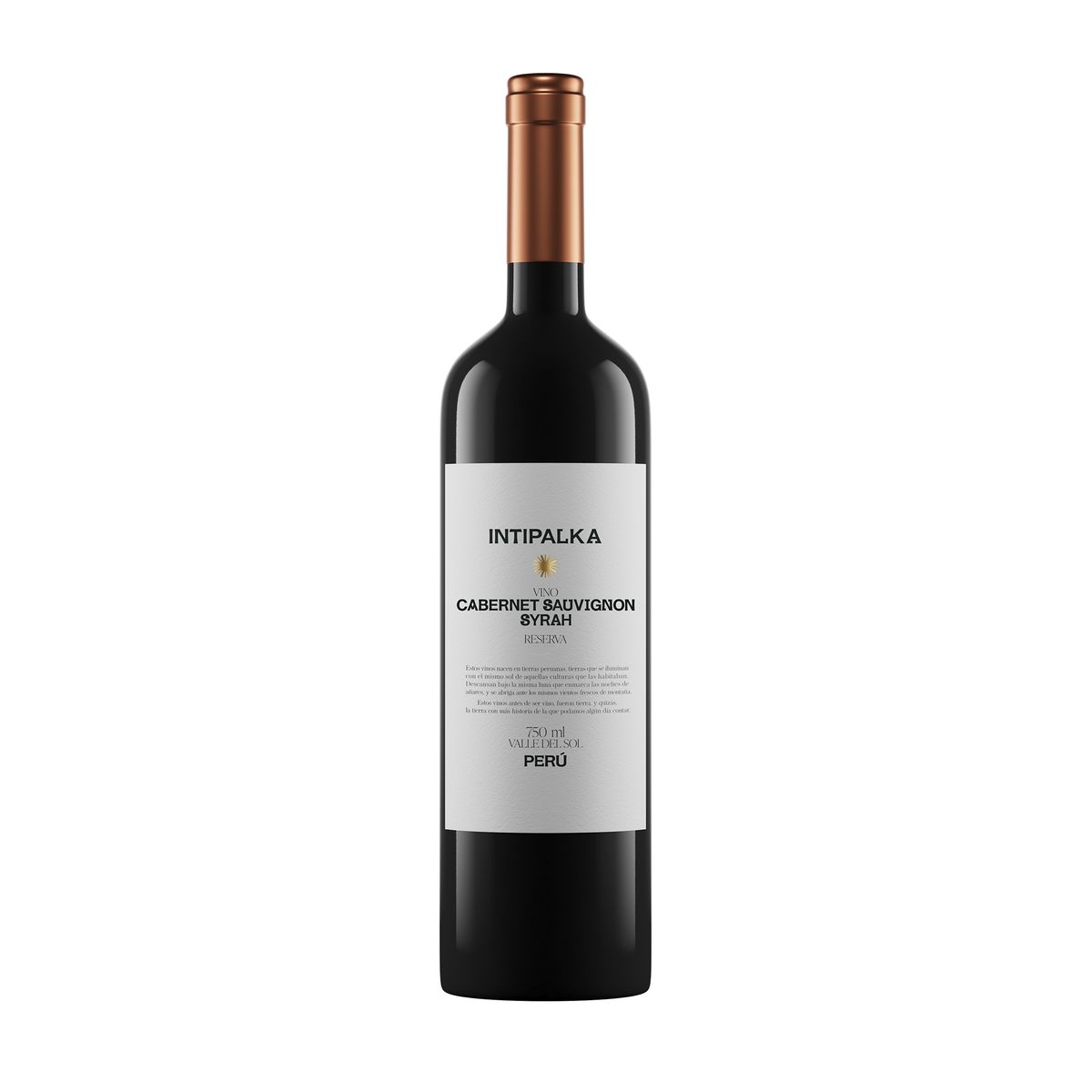 INTIPALKA - Vino Tinto Intipalka Reserva Cabernet Sauvignon Syrah Botella 750 mL