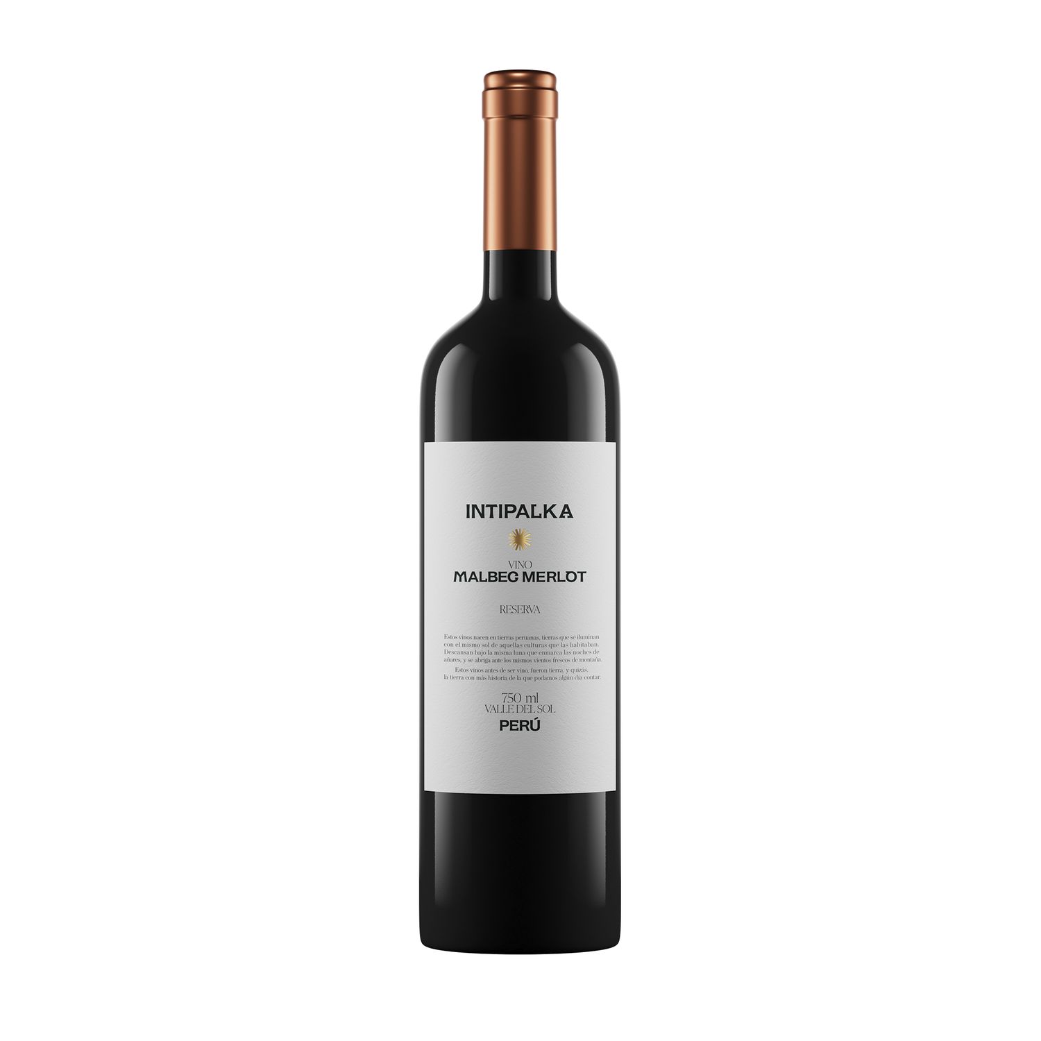 Vino Tinto Intipalka Merlot Malbec Reserva Botella 750 mL Tottus