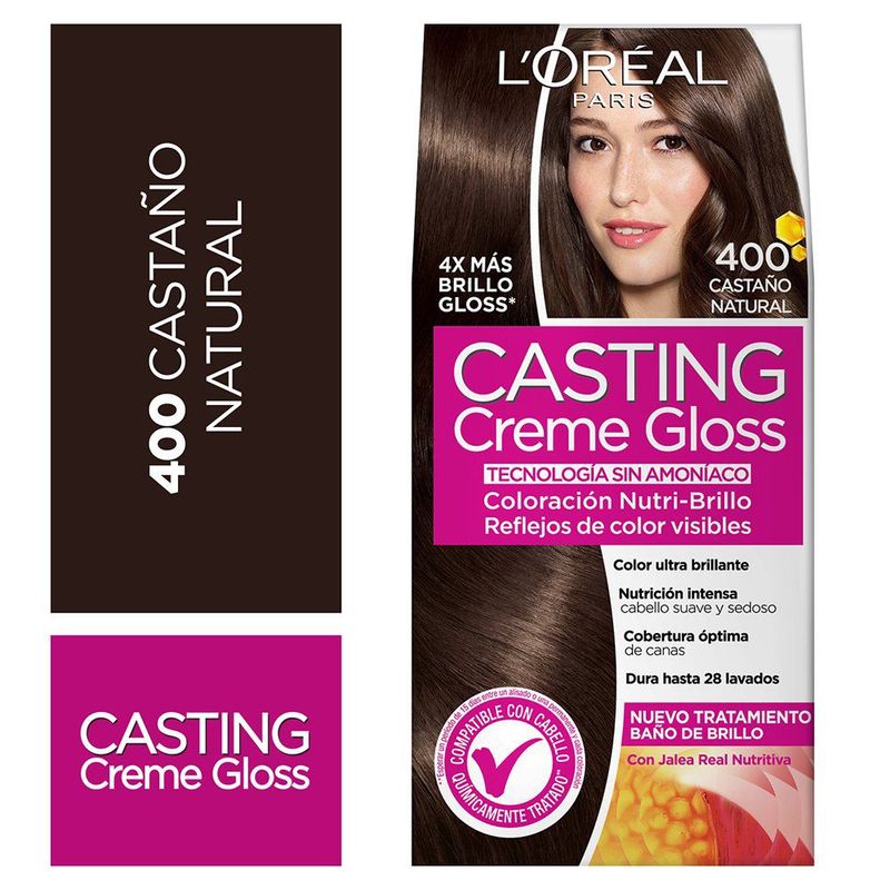 CASTING CREME GLOSS - Kit Tinte Capilar Casting Creme Gloss Tono 400 Castaño