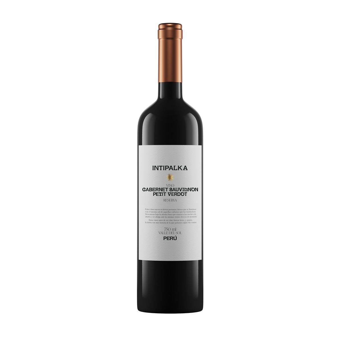 INTIPALKA - Vino Tinto Intipalka Cabernet Sauvignon Petit Verdot Reserva Botella 750 mL