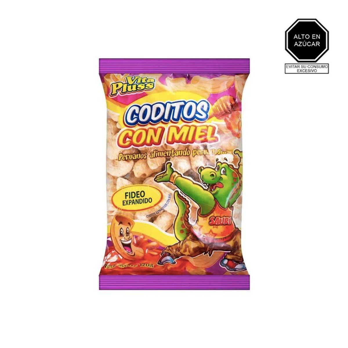 VITAPLUS - Cancha Coditos con Miel Vitapluss Bolsa 120 g