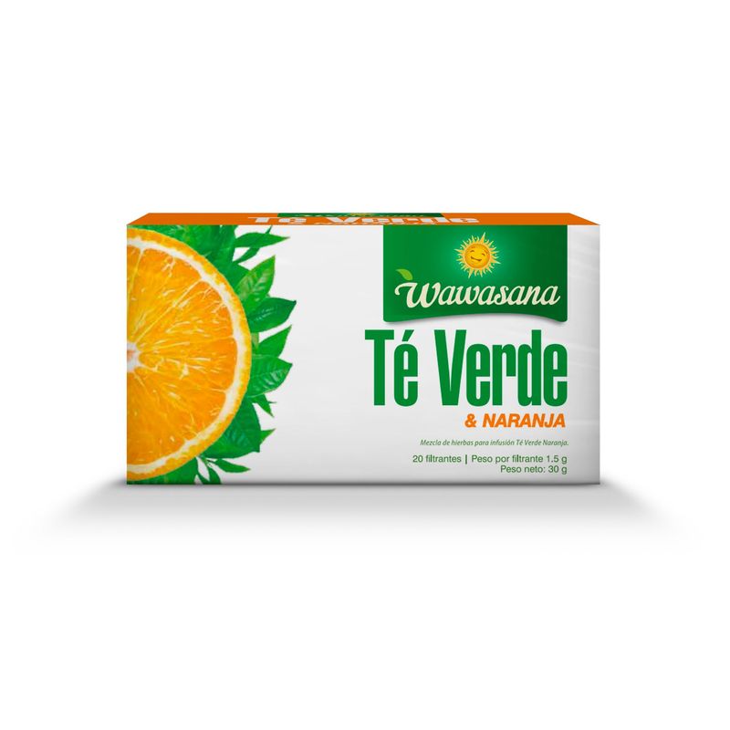 WAWASANA - Té Verde con Naranja Wawasana 20 Filtrantes