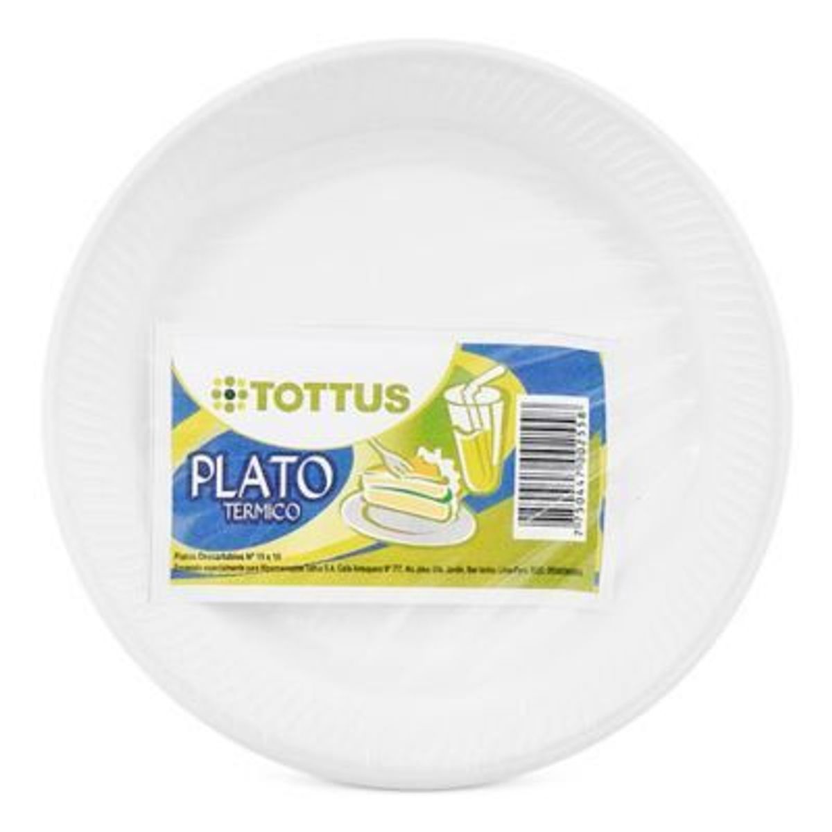 TOTTUS - Platos Térmicos Tottus N° 15 Empaque 10 Und
