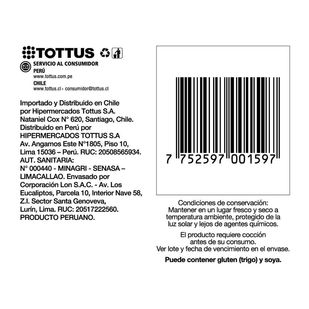 TOTTUS - Lenteja Tottus Menestra Bolsa 500 g