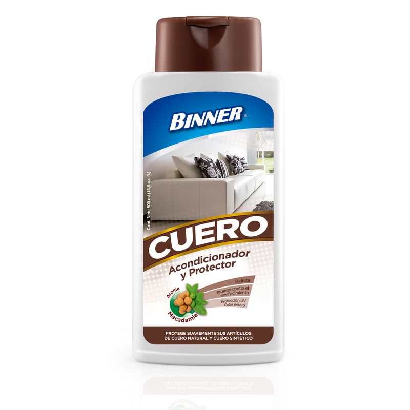 BINNER - Limpiador Binner Acondicionador Y Protector Para Cuero Envase 500 mL