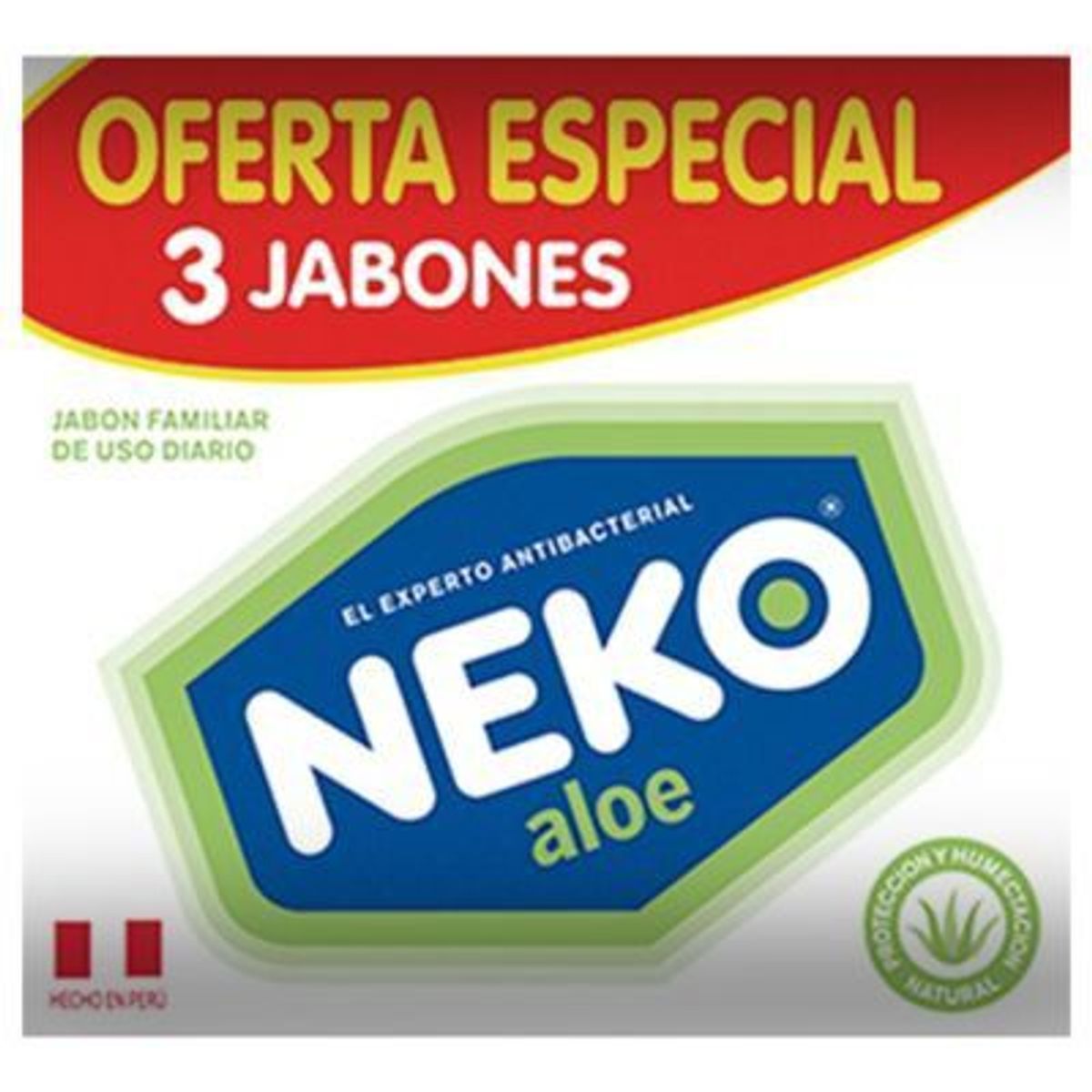 NEKO - Jabón en Barra Neko Aloe Empaque 3 Und