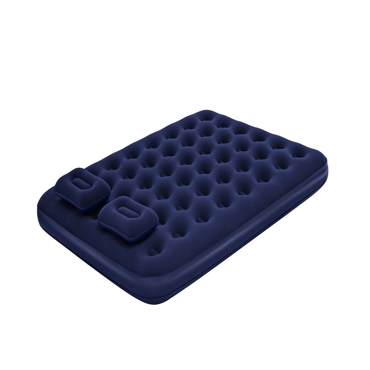 BESTWAY - Colchón Inflable Queen Set Inflador + 2 Almohadas