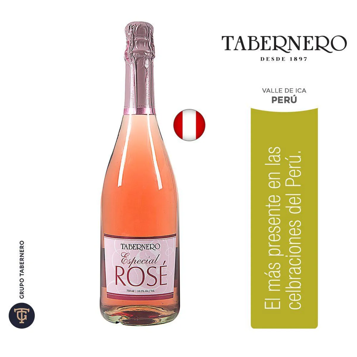 TABERNERO - Espumante Rosado Especial Tabernero Botella 750 mL