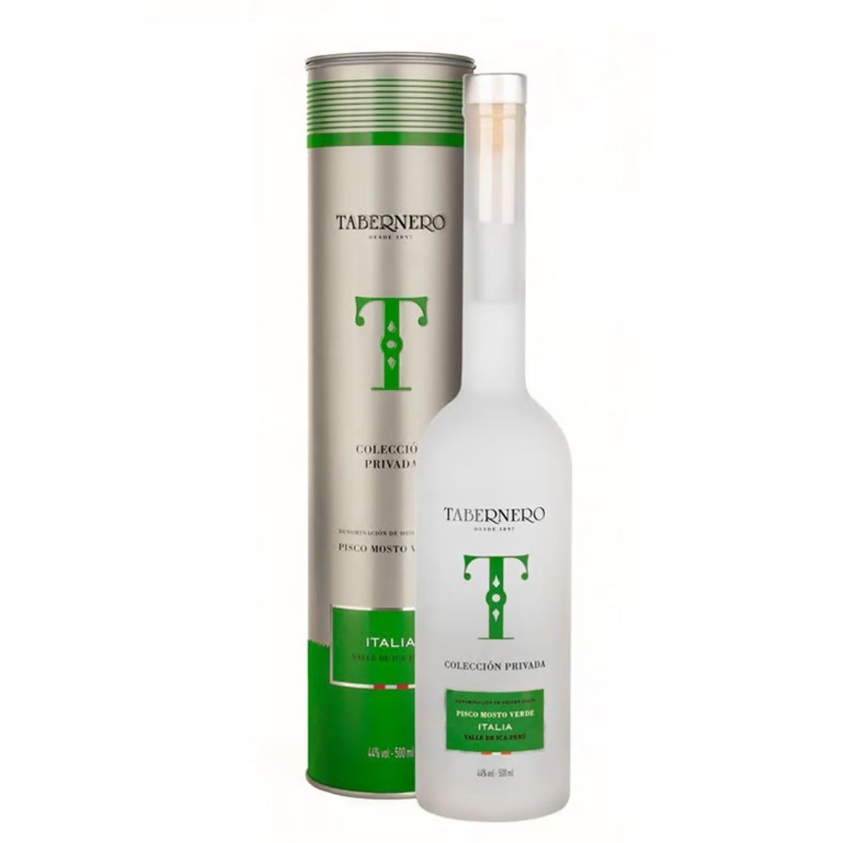 TABERNERO - Pisco Mosto Verde Italia Tabernero Botella 500 mL