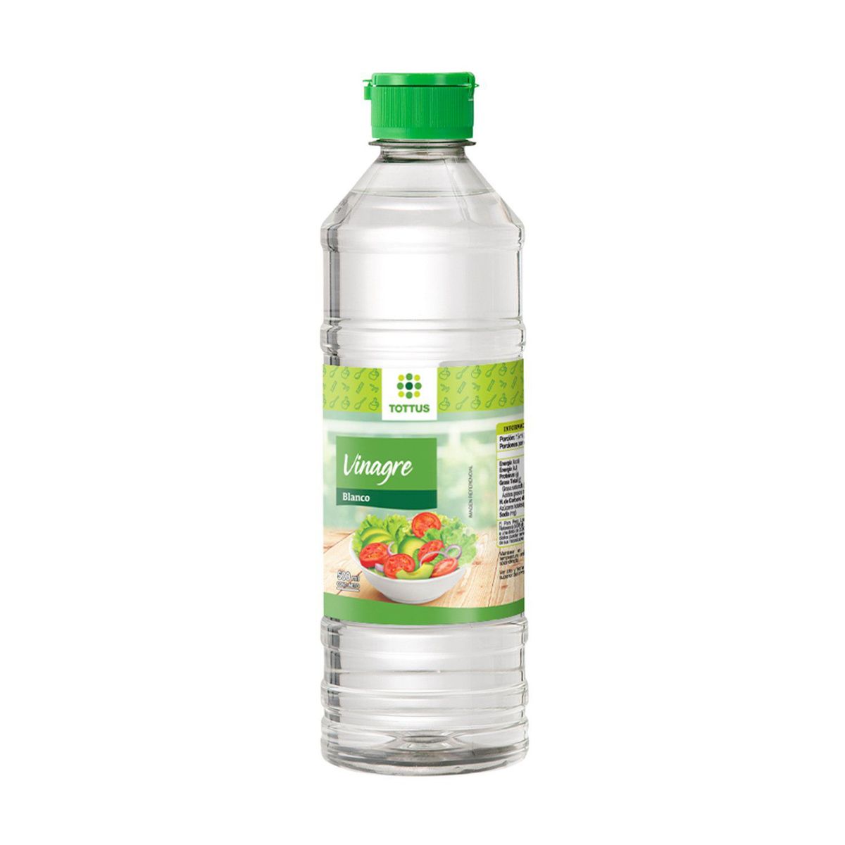 TOTTUS - Vinagre de Vino Blanco Tottus Botella 500 mL
