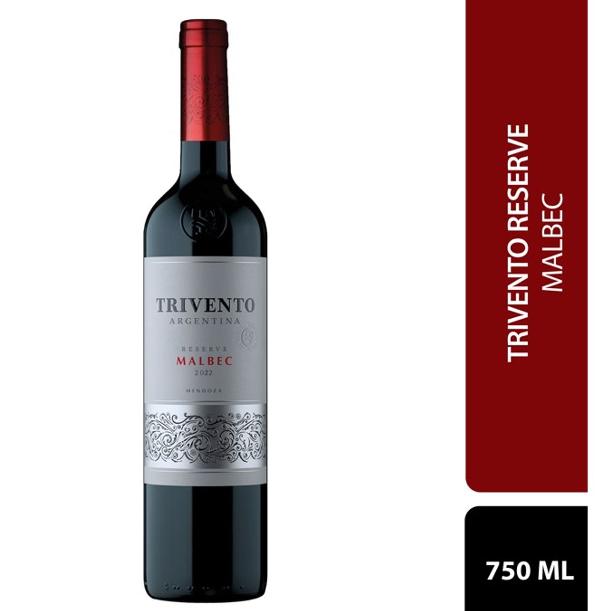 TRIVENTO - Vino Tinto Trivento Malbec Reserva Botella 750 mL