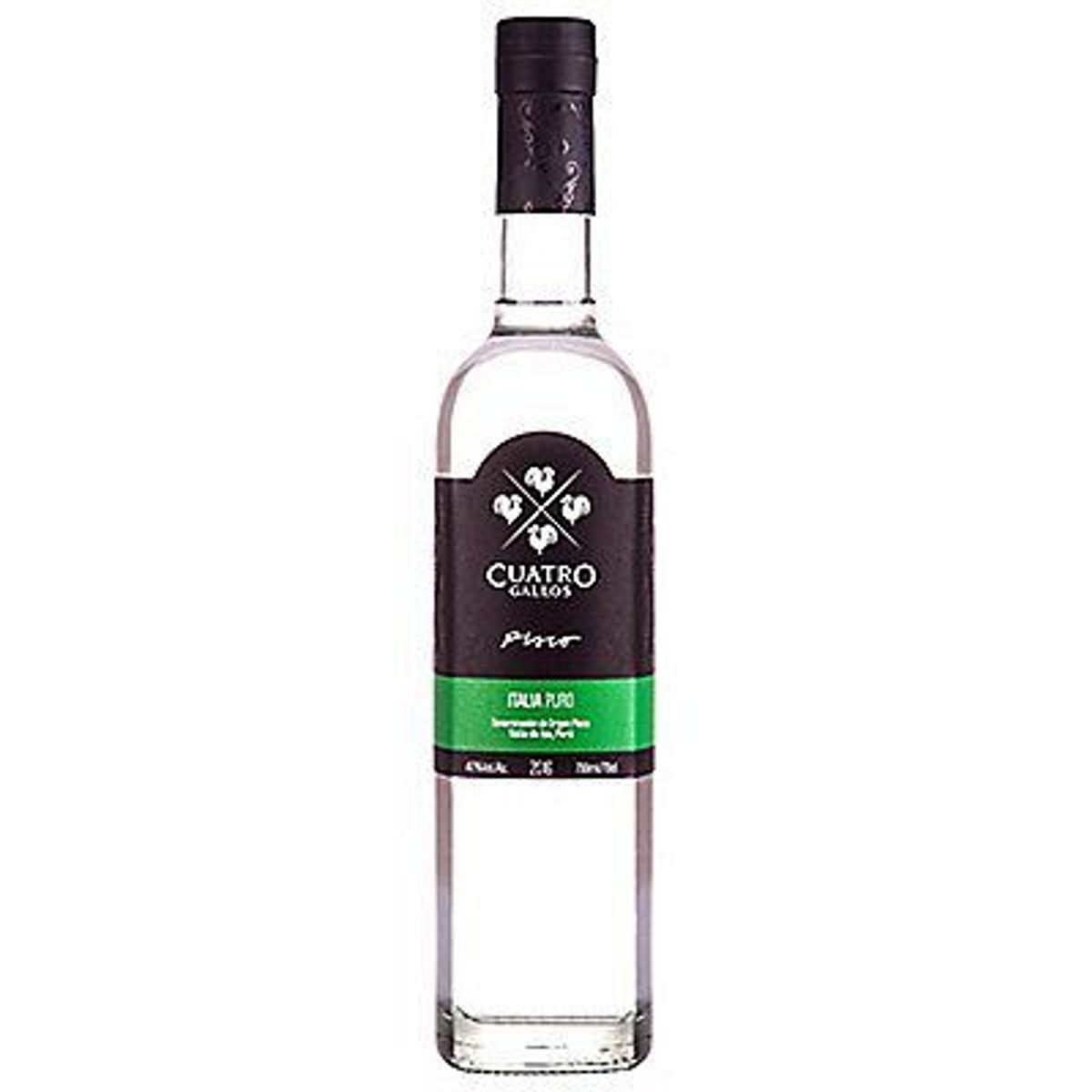 CUATRO GALLOS - Pisco Puro Italia Cuatro Gallos Botella 700 mL