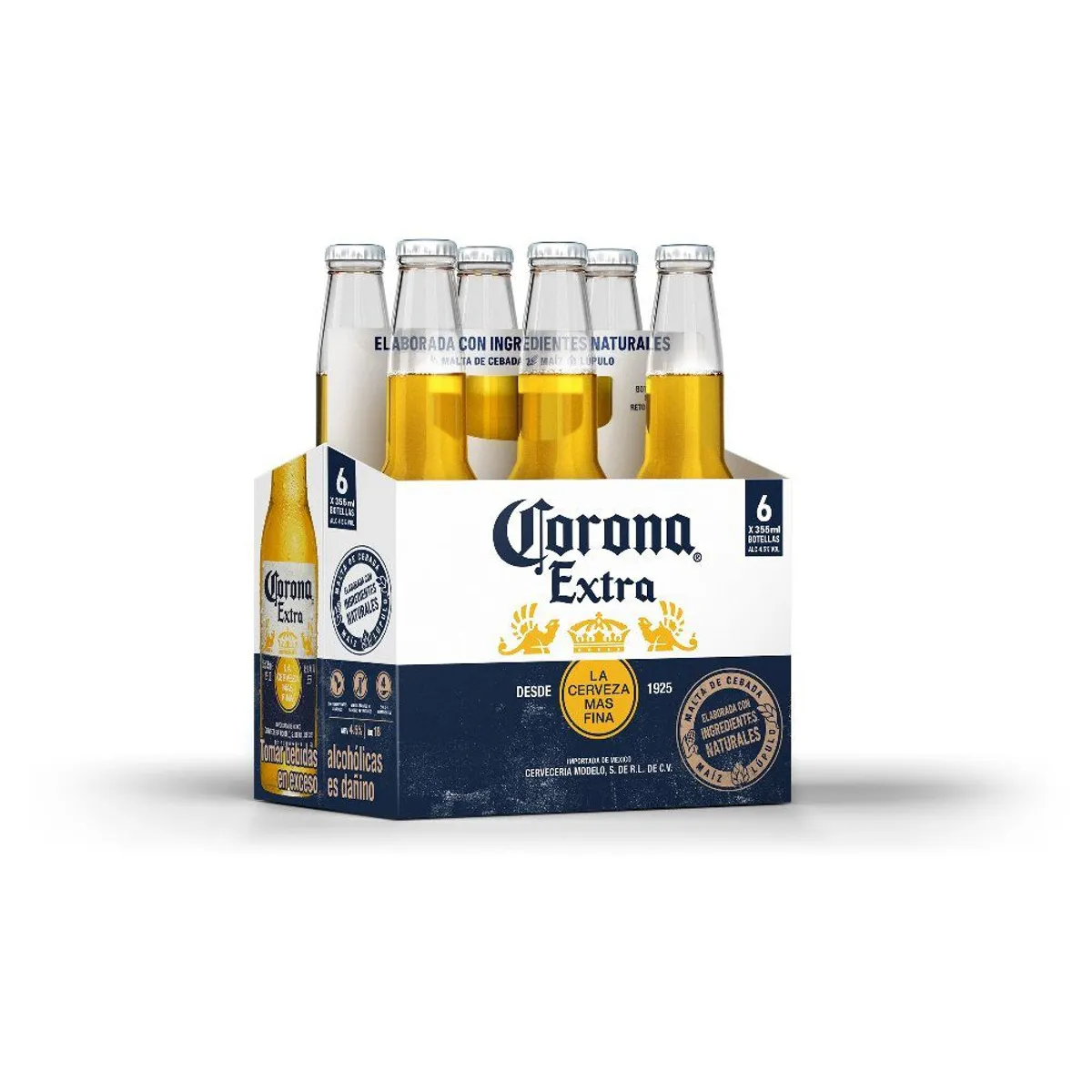 CORONA - Cerveza Corona Sixpack Botella 355 mL