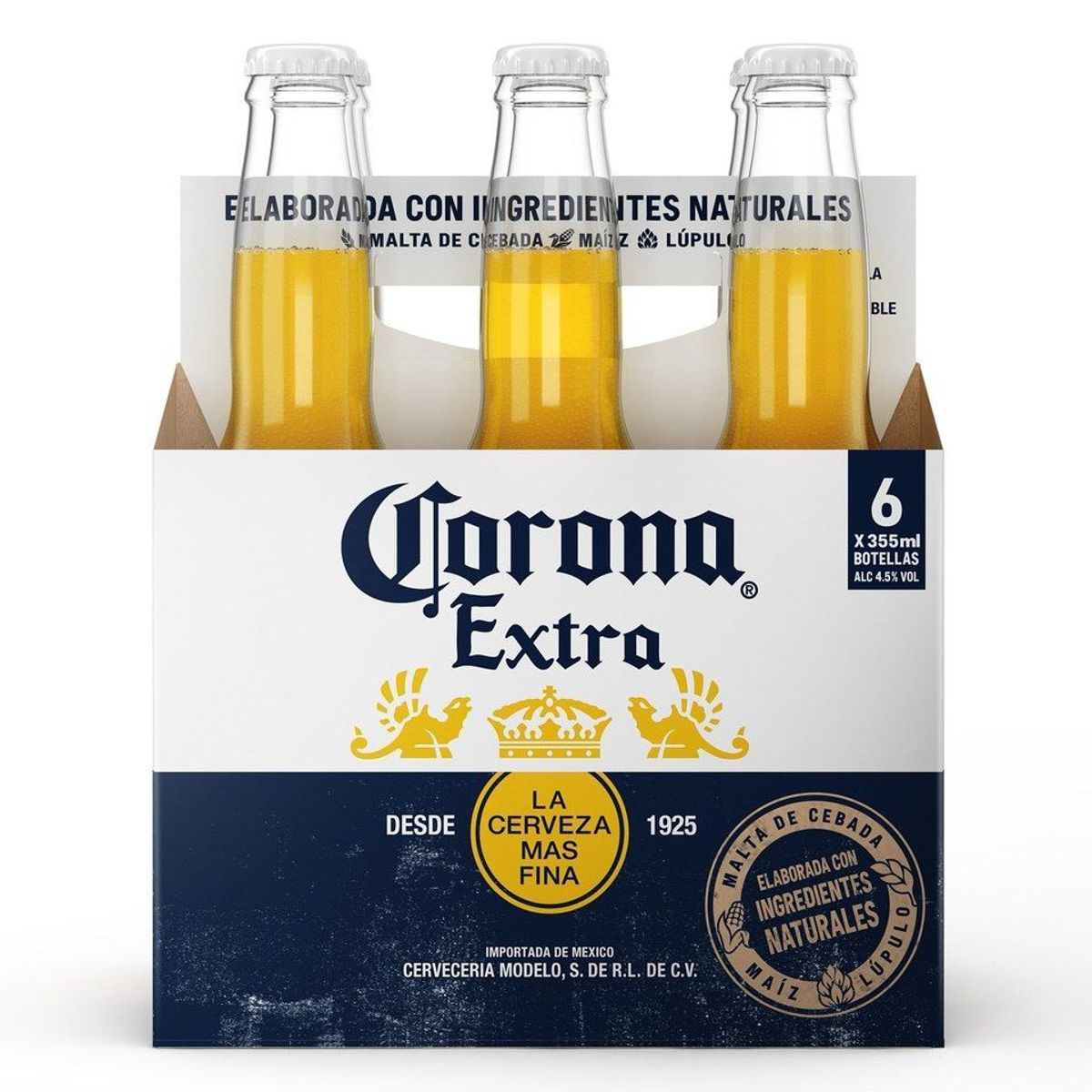 CORONA - Cerveza Corona Sixpack Botella 355 mL