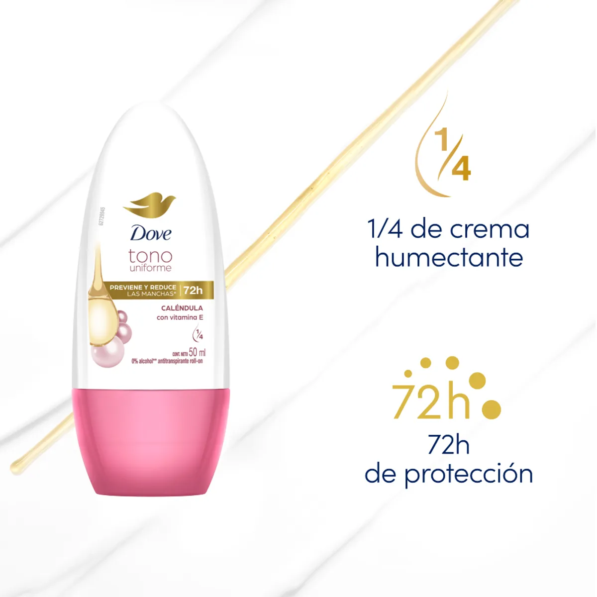 DOVE - Antitranspirante Roll On Dove Dermoaclarant Envase 50 mL