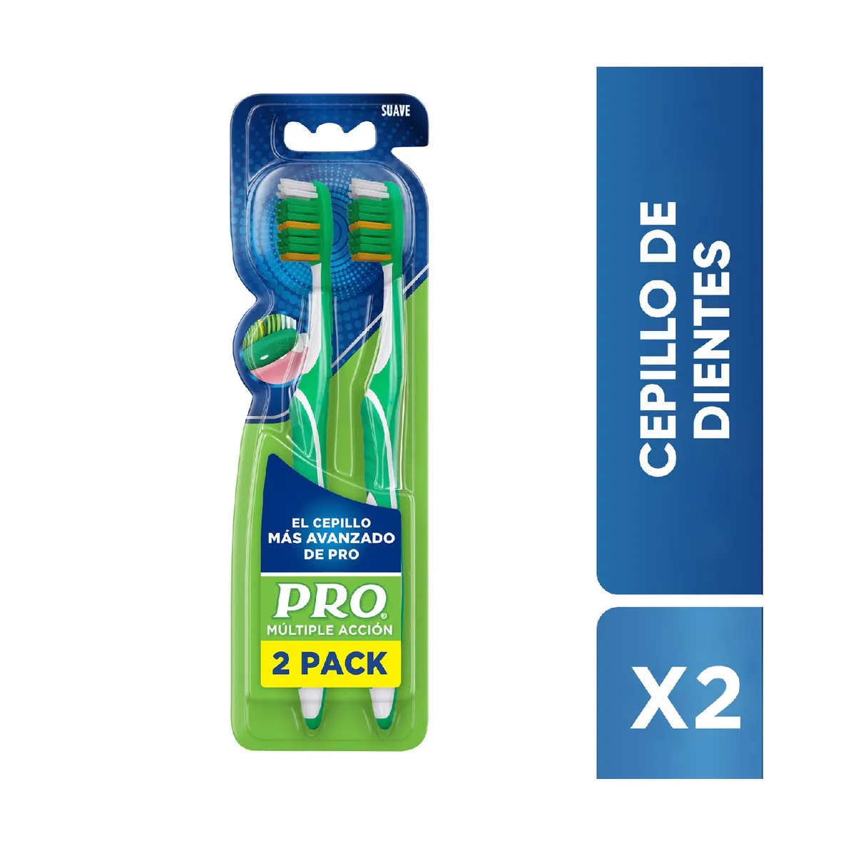 PRO - Cepillo Dental Pro #40 Suave Empaque 2 Und