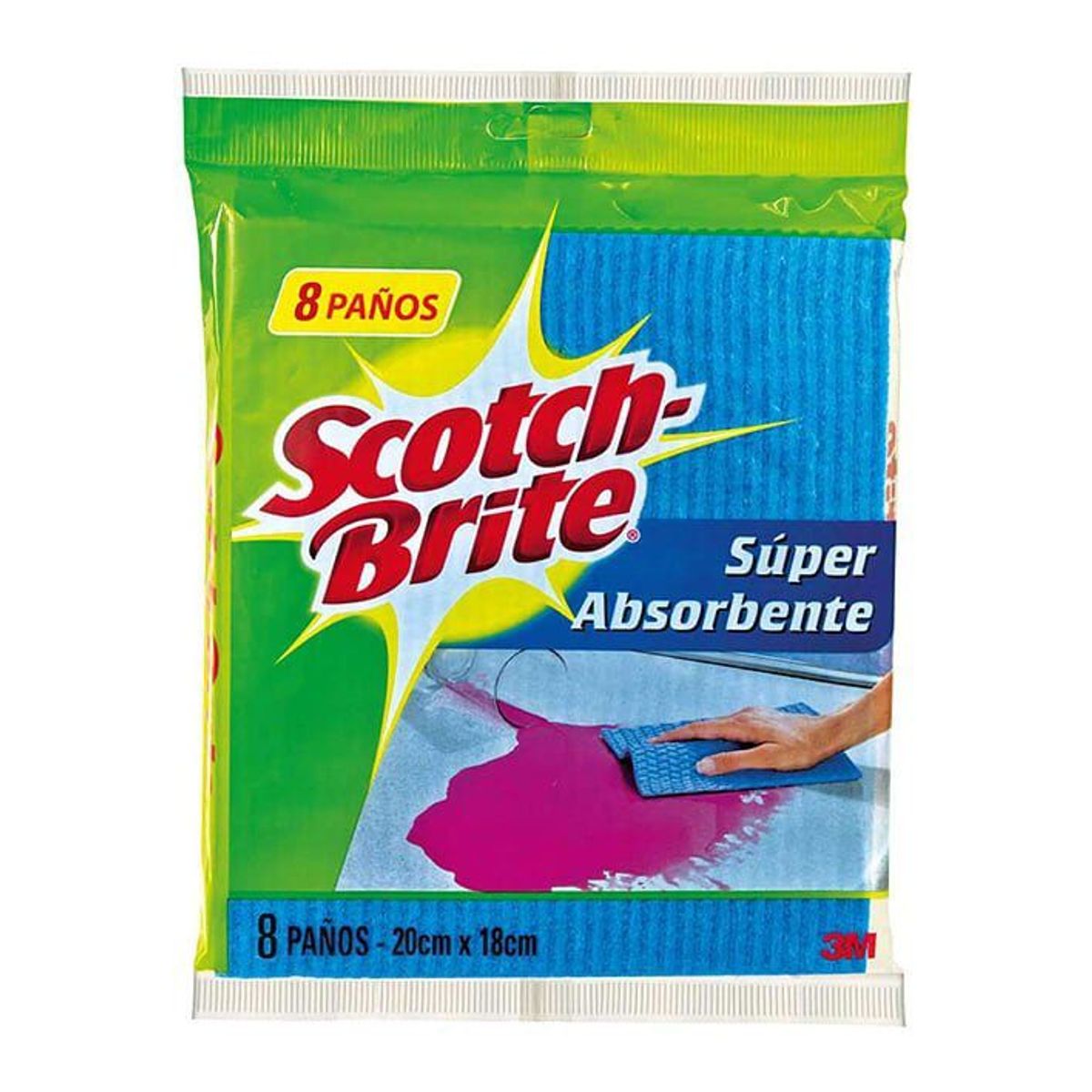 SCOTCH BRITE - Paño Absorbente Scotch Brite Empaque 8 Und