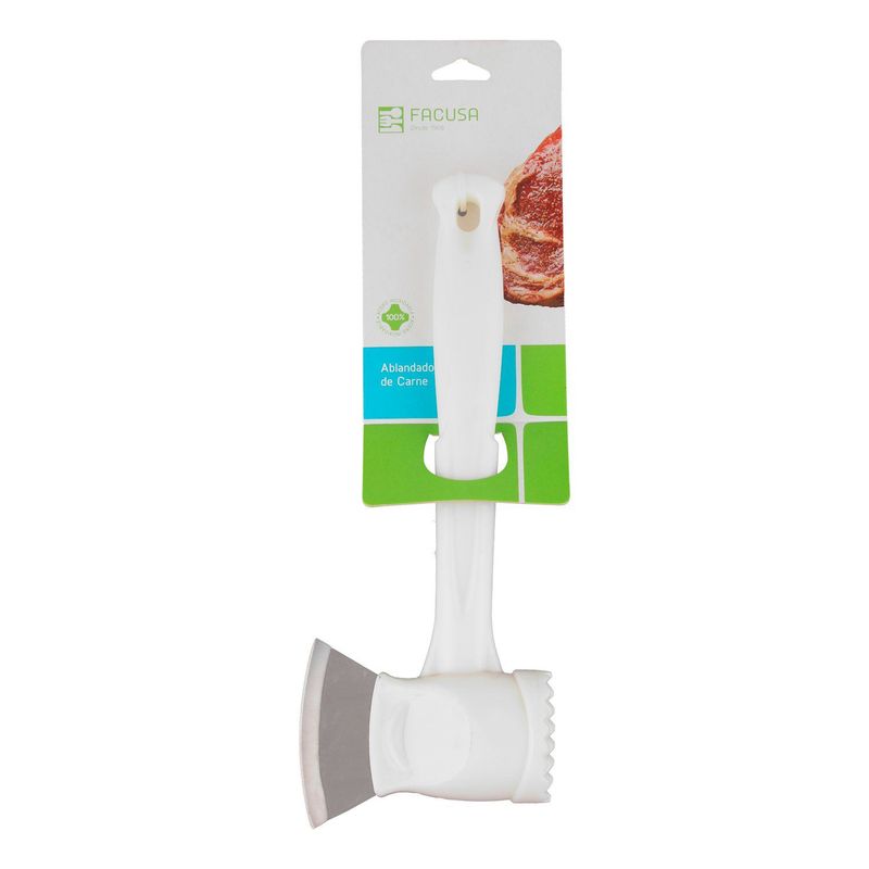 FACUSA - Ablandador De Carne Sintético Y Acero Inoxidable Con Hacha