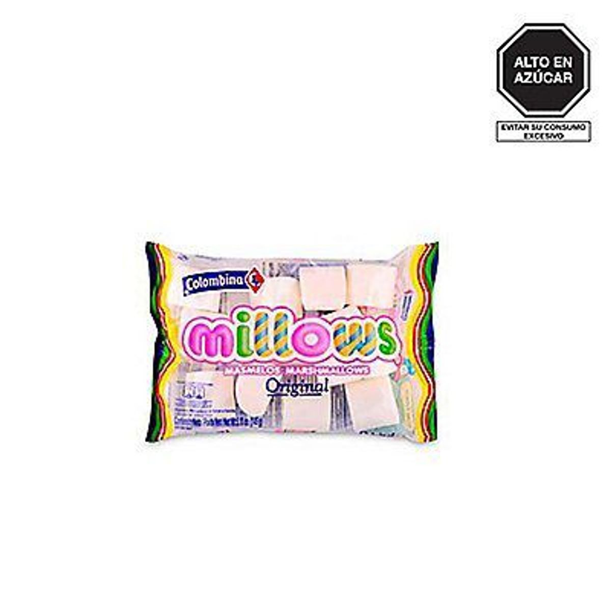 COLOMBINA - Marshmallows Colombina Millows Blanco Bolsa 145 g