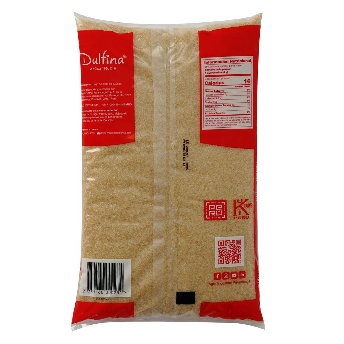 DULFINA - Azúcar Rubia Dulfina Bolsa 1 Kg