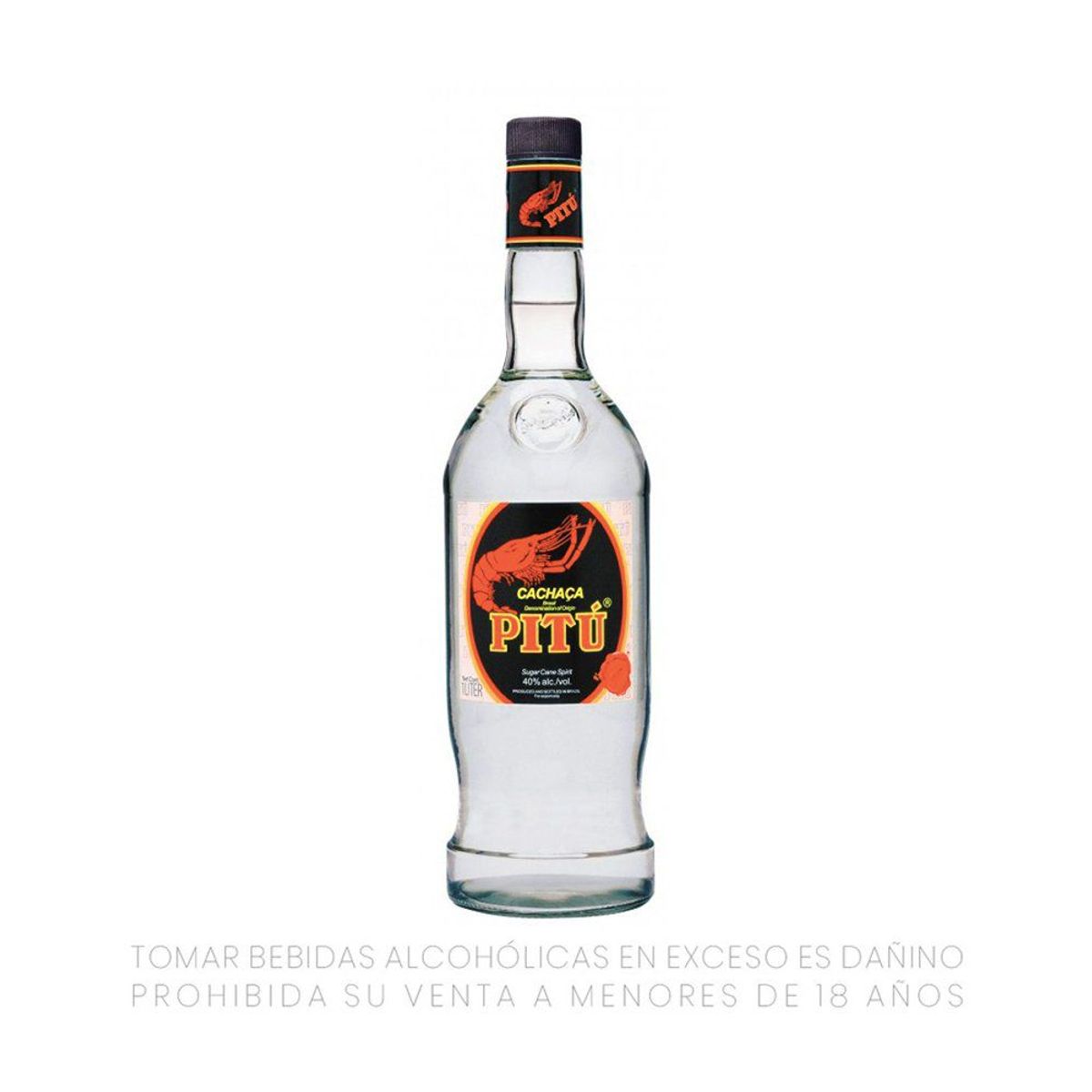 PITU - Aguardiente Cachaca Pitu Botella 1 L