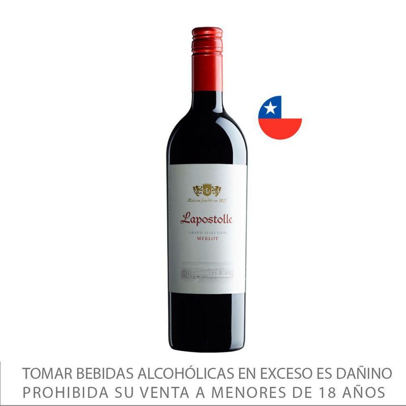 LAPOSTOLLE - Vino Lapostolle Merlot Botella 750 mL