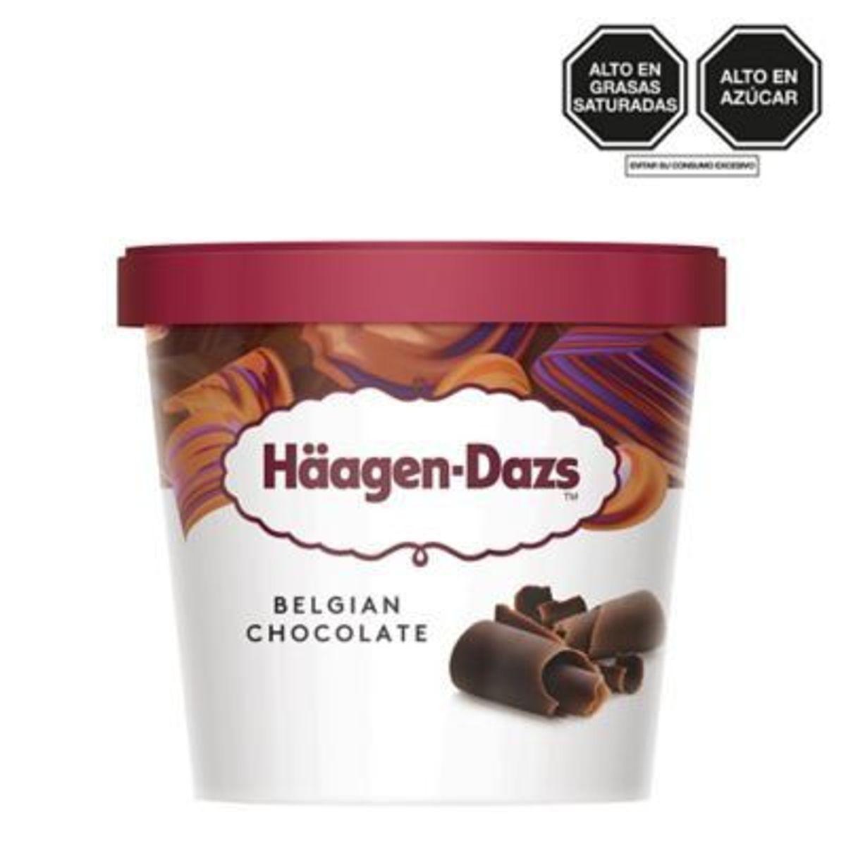 HAAGEN DAZS - Helado Haagen Dazs Mini Cup Chocolate Belga Pote 100 mL