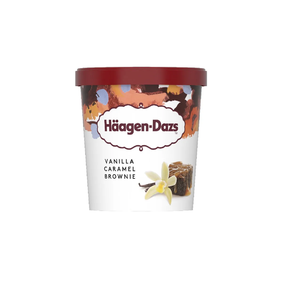 HAAGEN DAZS - Helado Haagen Dazs Vanilla Caramel Brownie Envase 473 mL
