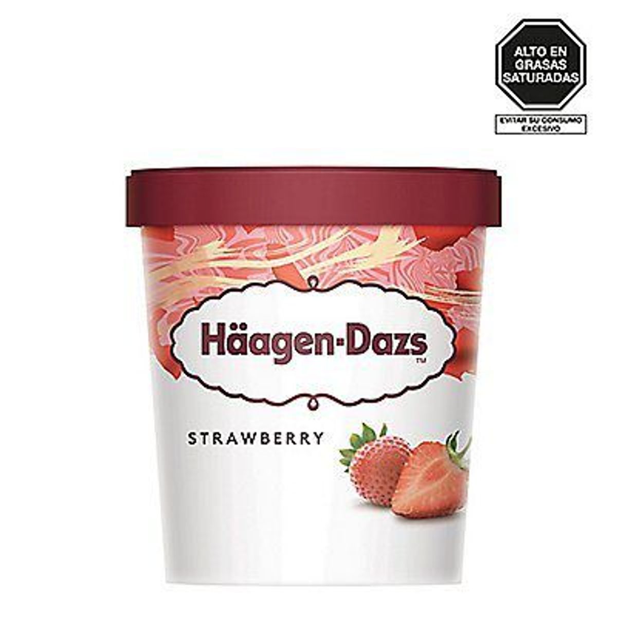 HAAGEN DAZS - Helado Haagen Dazs Fresa Pote 473 mL