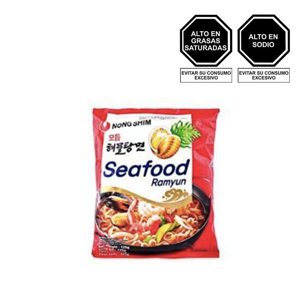 NONG SHIM - Sopa Seafood Mito de Mar Nong Shim Bolsa 125 g