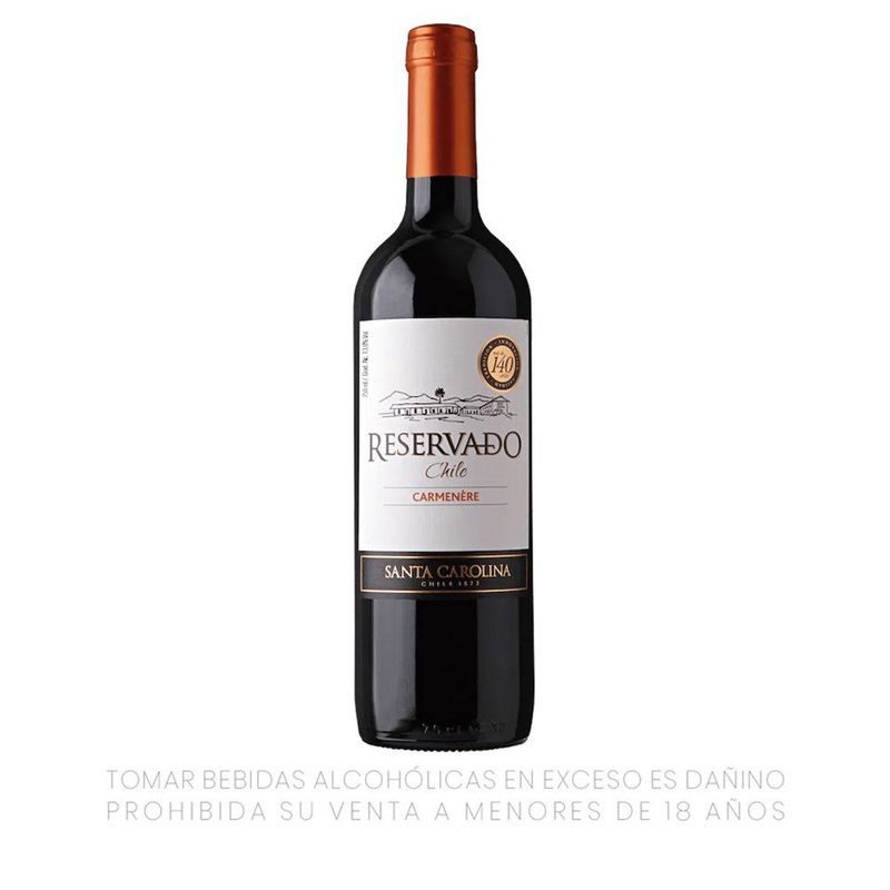 SANTA CAROLINA - Vino Reservado Carmenere Santa Carolina 750 mL