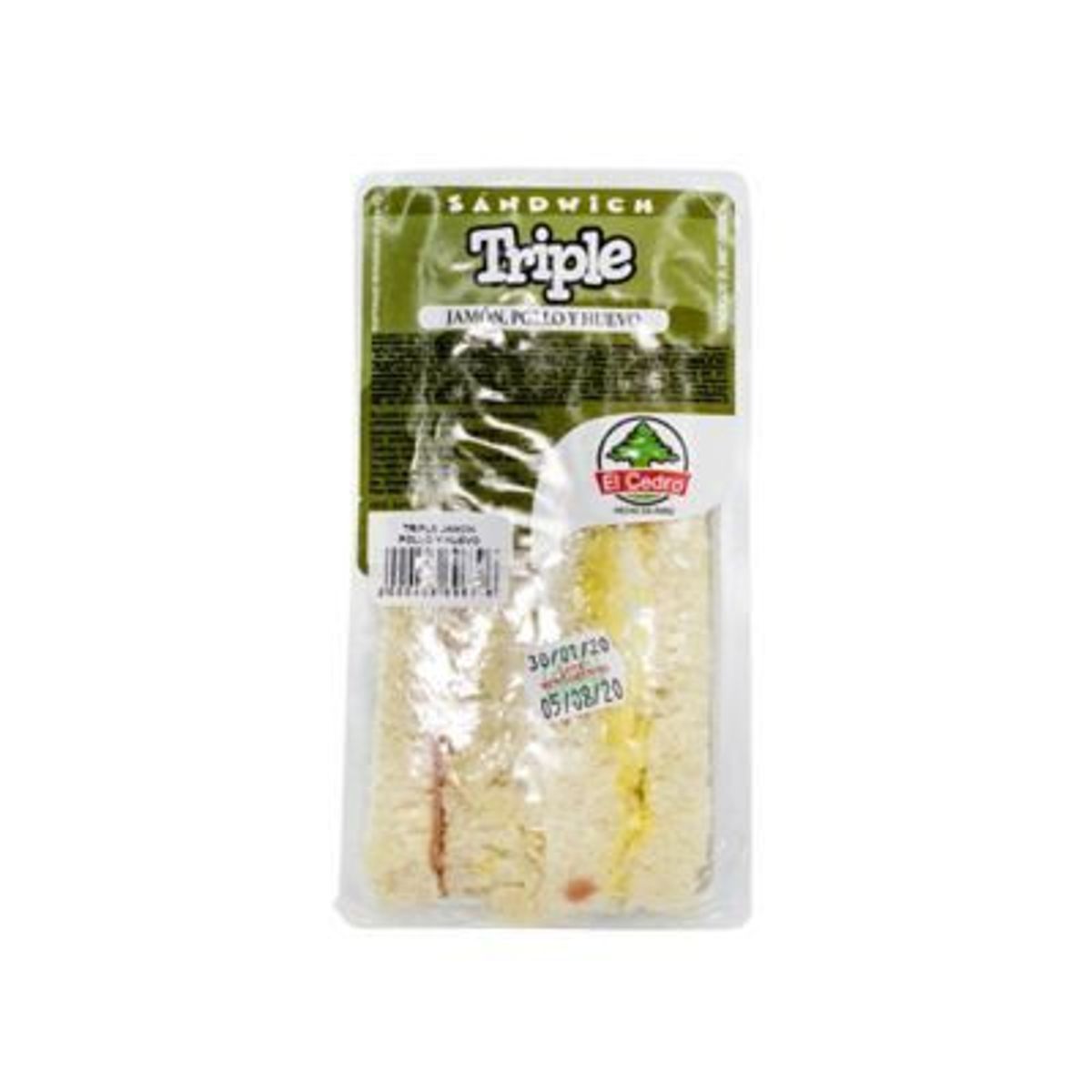 EL CEDRO - Triple Jamón Pollo Y Huevo El Cedro