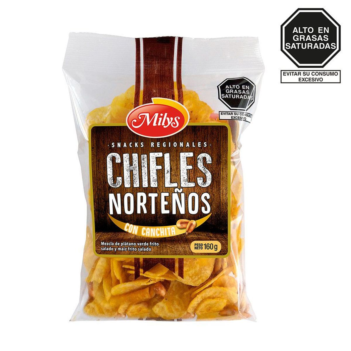 GELCE - Chifles Norteños Milys con Canchita Bolsa 160 g
