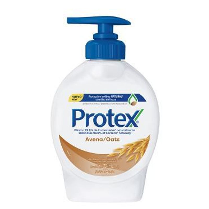 PROTEX - Jabón Líquido Protex Manos Antibacterial Avena Envase 221 mL