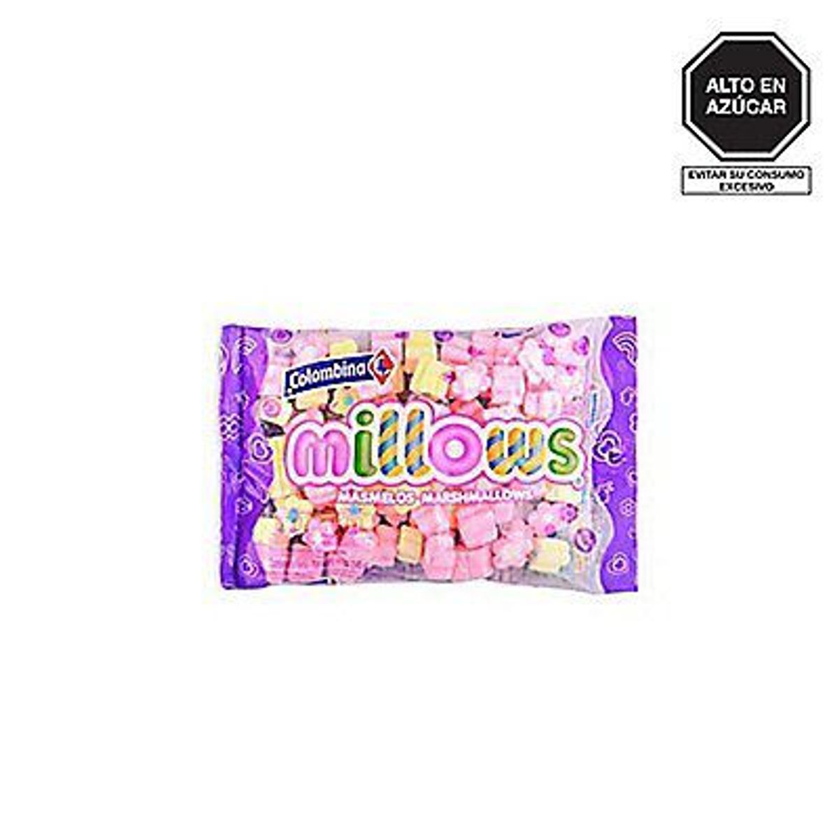 COLOMBINA - Marshmallows Colombina Millows Margarita Bolsa 145 g