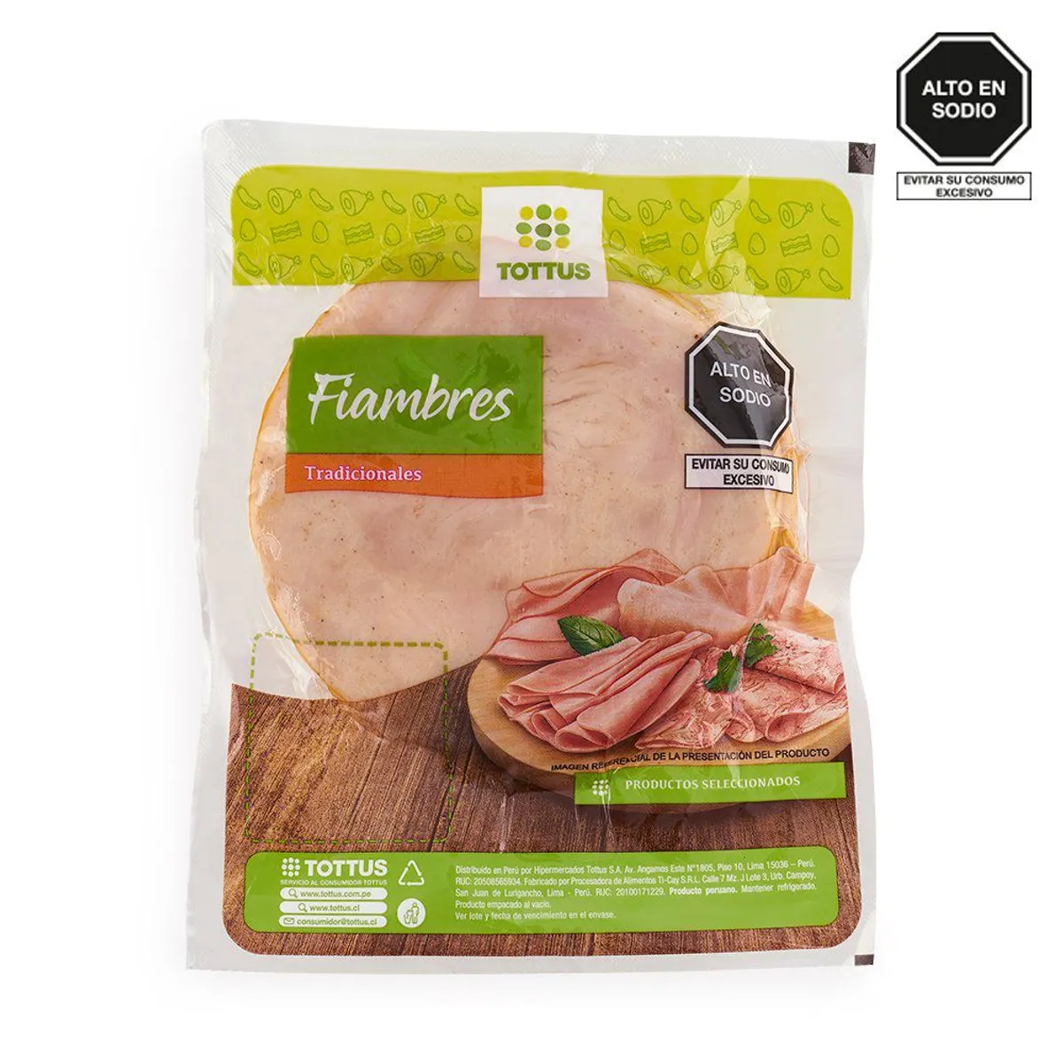 TOTTUS - Jamon Del País Tottus 250 g