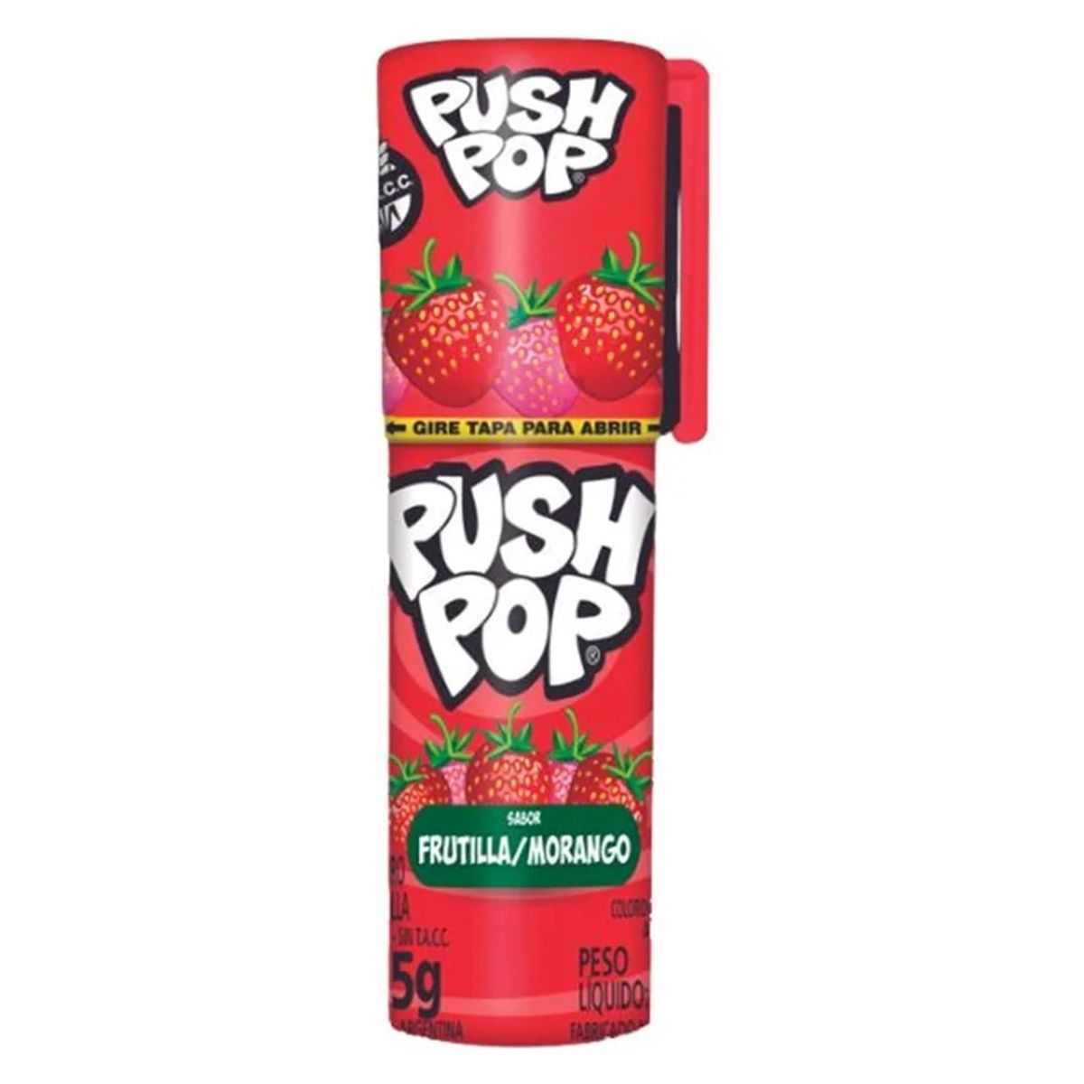 TOOPS - Caramelo Push Pop Toops Sabores Surtidos 15 g