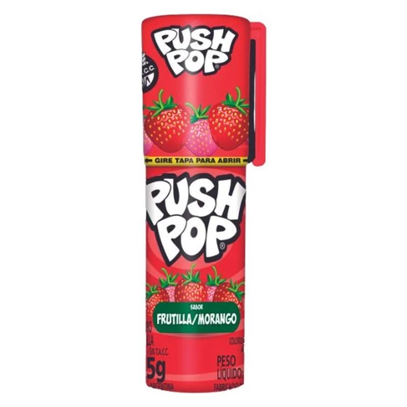 TOOPS - Caramelo Push Pop Toops Sabores Surtidos 15 g