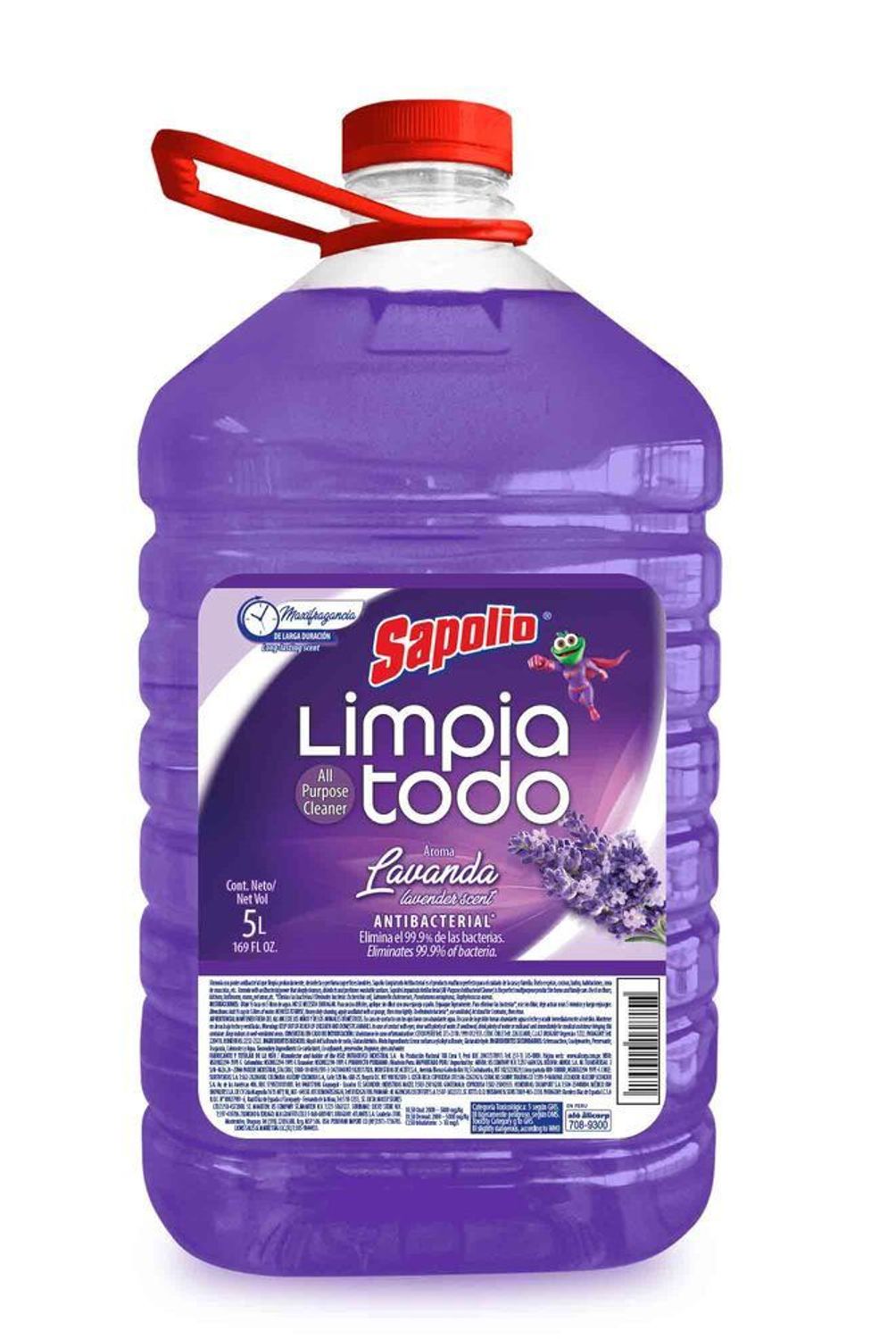 SAPOLIO - Limpiatodo Aroma Lavanda Sapolio 5 L