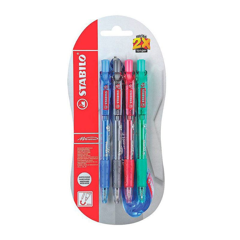 STABILO - Sta Marathon Blister X4Un Pun Med