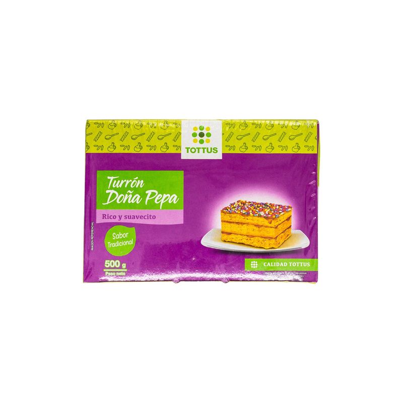 TOTTUS - Turrón Doña Pepa Tottus Empaque 500 g
