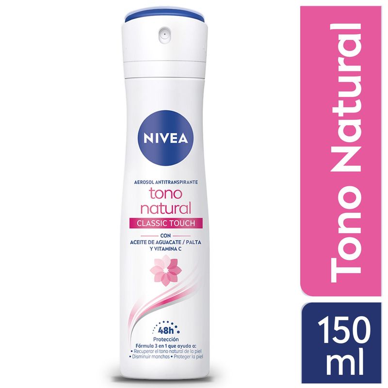 NIVEA - Desodorante Nivea Spray Aclarado Natural Classic Envase 150 mL